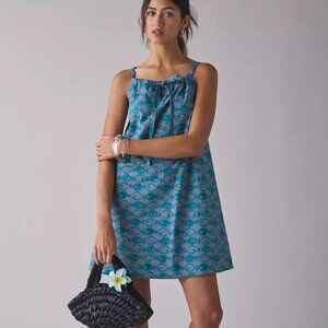 BDG Blue Patterned Mini Dress